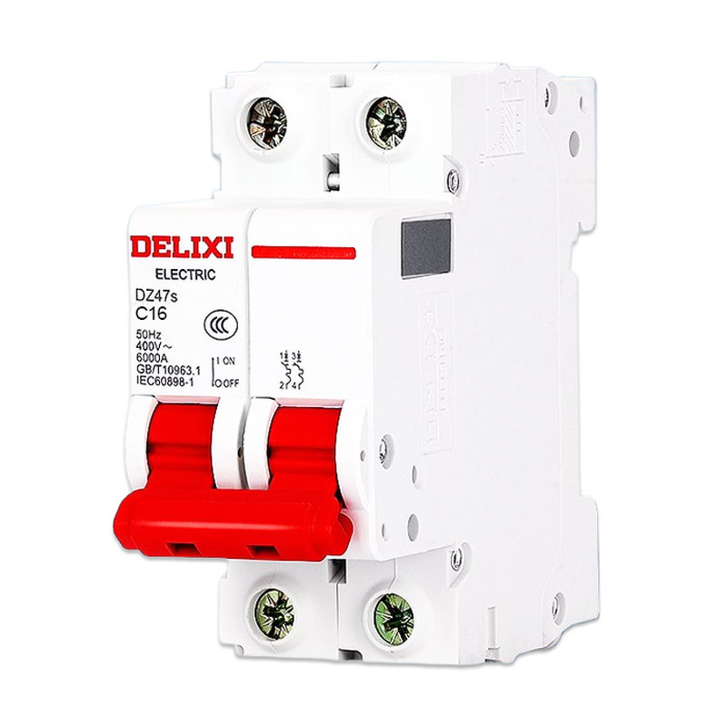 2P 16A Air Breaker C Curve 6kA DIN Rail Mount